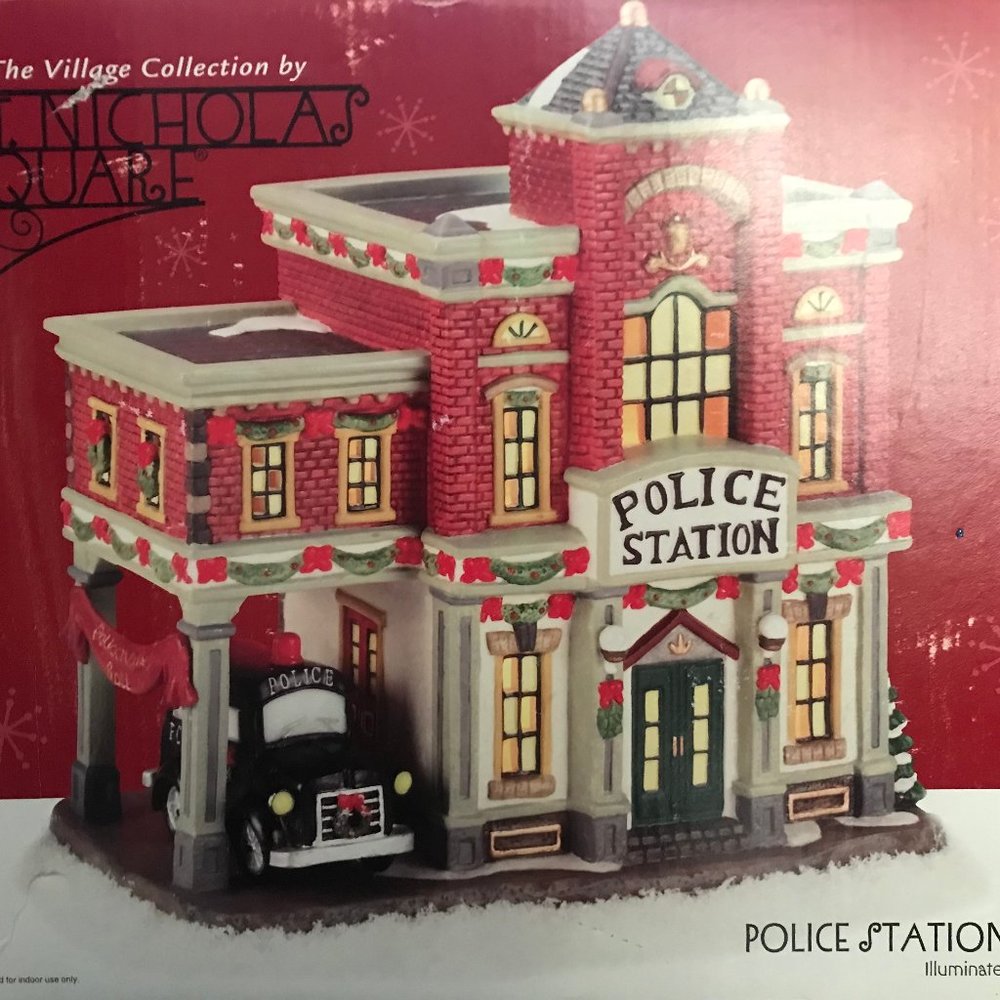 POLICE STATION HOLIDAY CHRISTMAS DECOR